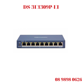 SWITCH POE MẠNG 8 CỔNG HIKVISION DS-3E1309P-EI